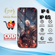 HP IP 6 Case Latest 6s/ - IP 6 Casing / 6s - Kratos Motif - Premium Glossy Hardcase - Softcase IP Gl