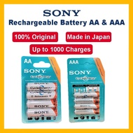 SONY AA/4600mAh and AAA/4300mAh 1.2V Rechargeable Battery (Card）