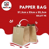 Paper bag 27.5x25 /paper bag/paper bag/Plain Brown bag/Thick paper bag/Gift paper bag