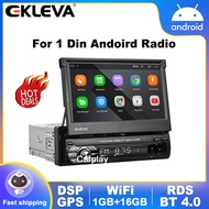 EKLEVA Android 10 1din Quad-Core รถนำทาง GPS เครื่องเล่น7นิ้ว Universa รถวิทยุ WiFi บลูทูธ1 DIN เครื่องเล่นมัลติมีเดียไม่มีดีวีดี