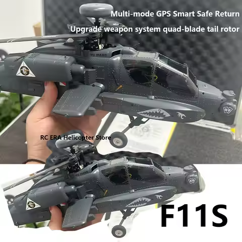 Yuxiang F11s 1:32 Apache Armed Remote-Controlled Helicopter Novice Entry-Level Intelligent Version M