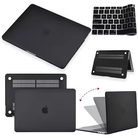 For Apple Macbook Air 13/11 Inch /Pro 13 A2338/15/16 Inch Macbook 12"(A1534) Anti-fall Matte Black L