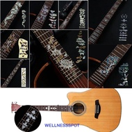 WELLNESSSPOT Cross Inlay Decals Ultra Thin Guitarra Accessories Guitar Inlay Sticker Acoustic Guitar
