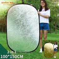 Godox แผ่นสะท้อนแสงทรงกลมแบบ2 In 1ขนาด60X90ซม. 80ซม. 110ซม. 100X150ซม. 150X200ซม. 2 In 1พับได้สำหรับ