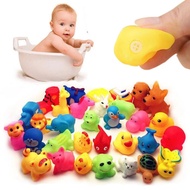 ZHUNIEDU 13 Pcs/pack Colorful Baby Gift Animals With Mesh bag Float Soft Rubber Swimming Water Toy Bath Toy Classic toys