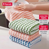 Khăn lau kính siêu thấm hút khăn lau ô tô lau mặt bàn lau bếp và vật dụng gia đình - Parroti Fiber F