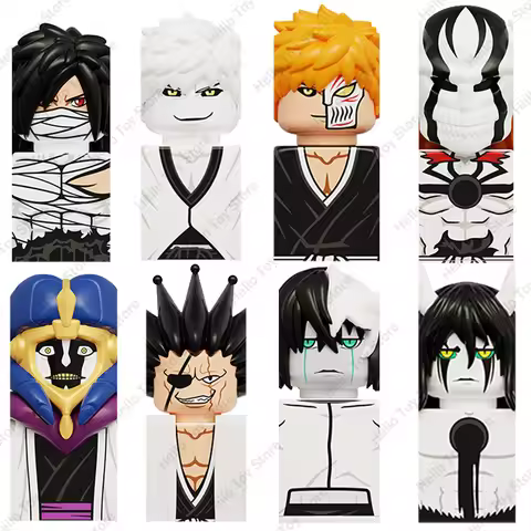 2024 Anime BLEACH Building Blocks Kurosaki Ichigo Mini Action Figures BLEACH Cartoon Dolls Model Bri
