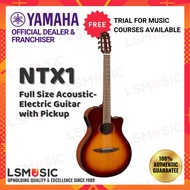 Yamaha NTX1 Thinline Acoustic-Electric Guitar Full Size Nylon-String Guitar with Pickup Yamaha Gitar Akustik ( NTX 1 )
