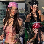 Hip-hop style floral headscarf, street dance headscarf with strong personality