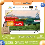 NEW COOCAA TV 50 inch Y65 - GOOGLE TV-4K UHD-Dolby Audio - Eye Care - HDR10 - Find Remote - (COOCAA 