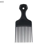 Wide Teethb Hair Pick Plasticb for Curly Afro Hair Styling