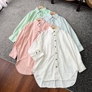 40453 BASIC COLOR DENIM SHIRT