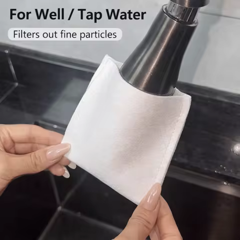 10/50Pcs Universal Faucet Filter Cotton Anti-splash with T-strap Faucet Filter Thickened Tap Water F