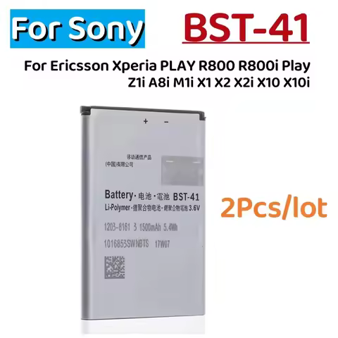 2Pcs/lot BST-41 Phone Battery For Sony Ericsson Xperia PLAY R800 R800i Play Z1i A8i M1i X1 X2 X2i X1
