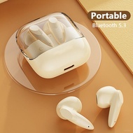 Mini Wireless Bluetooth 5.3 Earphones HiFi Stereo Low-Latency Headphone Gaming Music Earbuds with HD