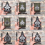 【Customized】AQ Chinese aircraft J-20 F-35 embroidery 3D Velcro Patch /Badges/armband/Emblem Decorati