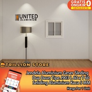 Aluminum Sliding Window Fullset Type J903 L 60 X H 60 Complete Aluminum Window Siliding Room Ventila