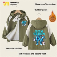 Children Cartoon Jacket Steal a Brainrot Steal a Brainrot Steal Brain Red 67 Army Green Jacket Boys 