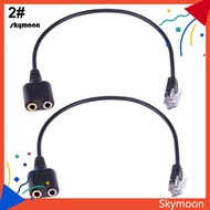 Skym* DOONJIEY 2/35mm to RJ9/RJ10 Mic/Headset Adapter Cable for Office Phone