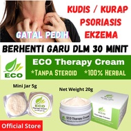ECO Therapy Cream Eczema Krim Ekzema Kurap Raum Psoriasis Cream Kudis Ubat Gatal Kulit 湿疹Itchy Allergy amsarveda  Haemun