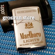 zippo Marl silver custom logo nama grafir laser kado korek gambar souv
