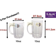 Lava Plastic Transparent Mug | AS Plastic Cup 10oz | Tumbler Cup | Plastik Cawan | Cawan Teh Ais | G