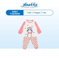 Anakku Toddler Girl Pyjamas Set for 1-4 Years EAK595-4