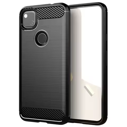 For Google Pixel 4A Pixel4A 4G G025J GA02099 Case Rubber Bumper Silicone Carbon Fiber Cover For Goog