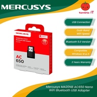MERCUSYS MA20NB AC650 Nano Wi-Fi Bluetooth USB Adapter