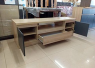 SHOP NBL ชั้นวางทีวี HAVANA 160 Cm // MODEL : TV-1602 ดีไซน์สวยหรู สไตล์เกาหลี 2 บานเปิด 1 ลิ้นชัก ส