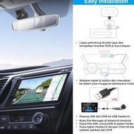 Car Dvr Front Camera Cctv Recorder Video Adapter Usb Head Unit Android