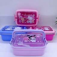 🇲🇾Ready stocks Sanrio Kids Lunch box set High quality Kuromi Melody  cartoon lunch boxs kid Tupperwa