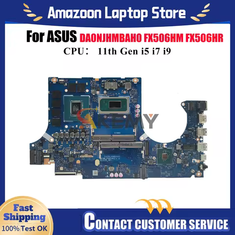 DA0NJHMBAH0 Laptop Motherboard For ASUS TUF Gaming FX506H FX506HR FX506HM Mainboard W/ 11th Gen i5 i