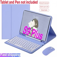 Galaxy Tab S9 Plus Case Keyboard For Samsung Galaxy Tab S9 Plus 12.4 2023 SM-X810 SM-X816 Wireless Bluetooth Keyboard mouse Cover Casing With Pen Slot