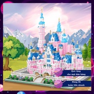 Lego Disney Castle Castle Pink Version With mica Box As Gift - MALIBU CORNER