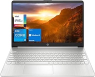 HP 15 Notebook Laptop, 15.6" Full HD Display, Intel Core i5-1135G7 Processor, 16GB DDR4 RAM, 512GB PCIe SSD, USB Type-C, Webcam, Wi-Fi, Windows 11 Home, Silver