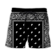 New Bandana Pattern 3D Print Causal Clothing New Fashion Men Women Shorts Plus size