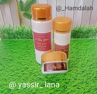 paket lengkap cream L sky glow / paket cream L sky glow super glowing  BPOM ORIGINAL segel full