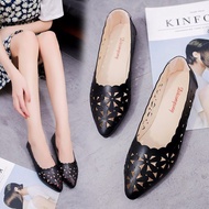 Ready Stock Xiaoyulu Women Shoes Boat Flat Ballet Slip On Loafer Single Shoes