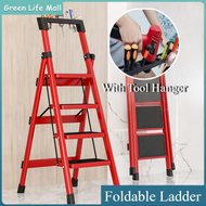 Household Ladder Foldable Home Ladder Heavy Duty Climbing Ladder 3/4/5/6 Step Indoor Outdoor Garden Thickened Pedals 梯子