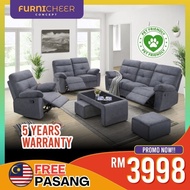 3 Seater Recliner Sofa Scratch Resistant Sofa Easy Clean Sofa 3+2+1 Sofa Pet Friendly Sofa Sofa Mura