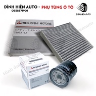 Engine oil filter + activated carbon air conditioner air filter Outlander - Triton - Pajero Sport (C