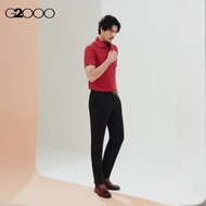 G2000 Non-Iron Pure Cotton Shirt Collar Polo Tee with Logo