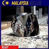 GMA VISOR COLOR SILVER HELMET 3-BUTTON PRODUCT QUALITY