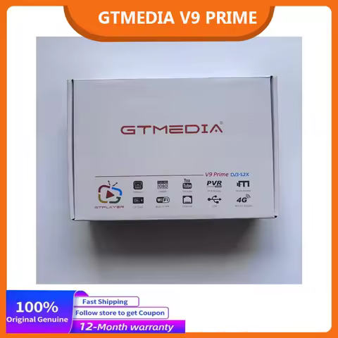GTMEDIA V9 Prime DVB-S/S2/S2X Satellite TV Receiver H.265 HEVC 10Bit 1080P FHD TV Signal Receiver De