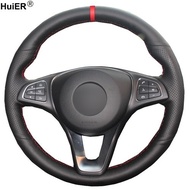 Hand Sewing Car Steering Wheel Cover For Mercedes-Benz C180 C200 C260 C300 B200