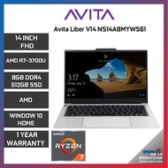 Avita Liber V14 NS14A8MYW561 Laptop ( 14 Inch / Ryzen 7 3700U / 8GB RAM / 512GB SSD / Radeon Vega 10 / W10 )