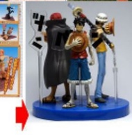 全新日本 7-11 限定 杯麵 情景 figure 全3種 路飛 紅髮 羅 海賊王 one piece