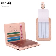 Cross-border Ready Stock RFID Document Holder Luggage Tag Document Passport Holder Tag Multifunctional Travel Passport Bag Set