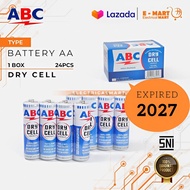 [PER KOTAK 24PCS] ABC Battery AA BIRU / Baterai Jam Dinding AA ABC
